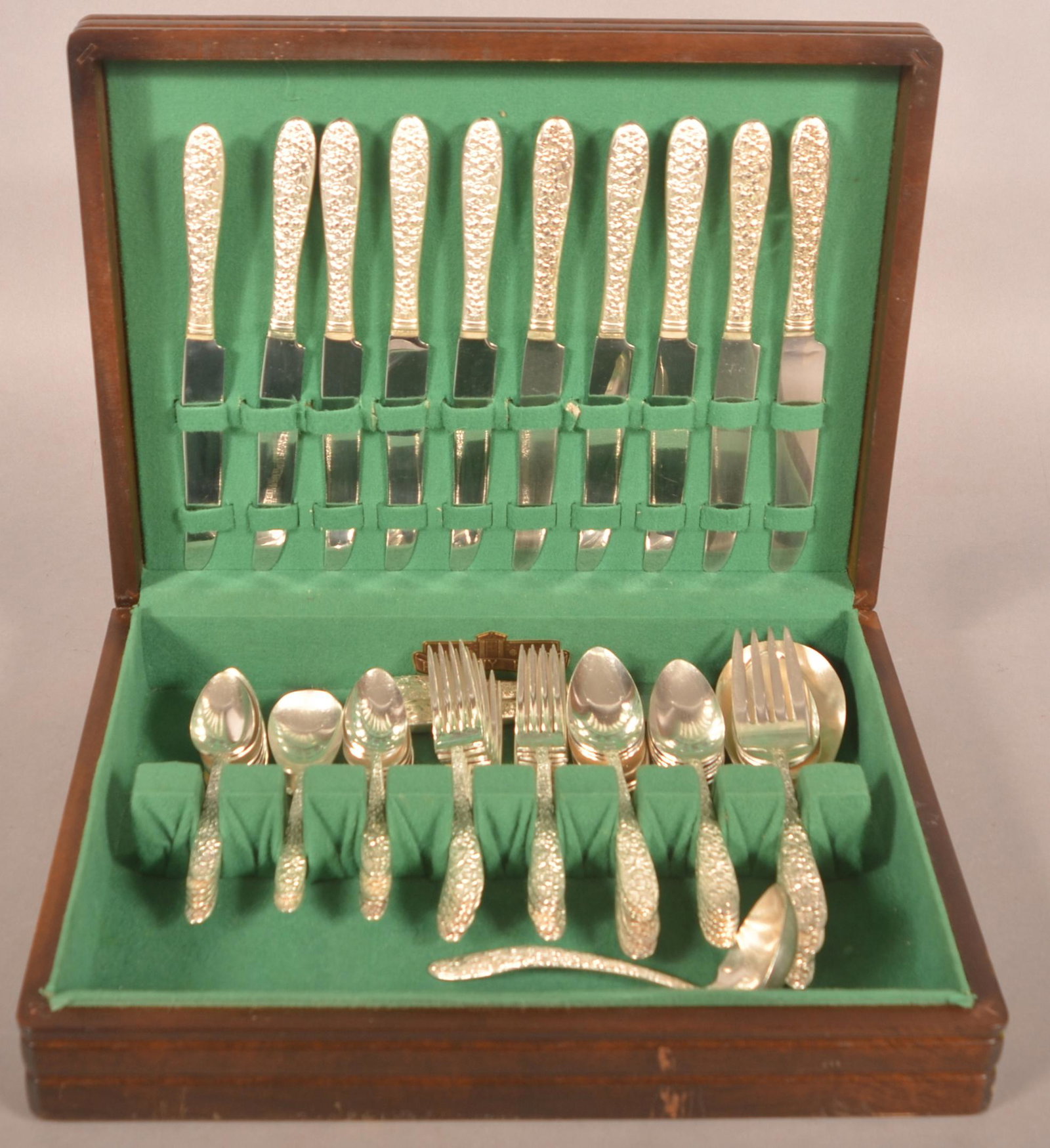 Nat'l Silver-Plate "Narcissus" 56-Pc. Set. (1 of 4)