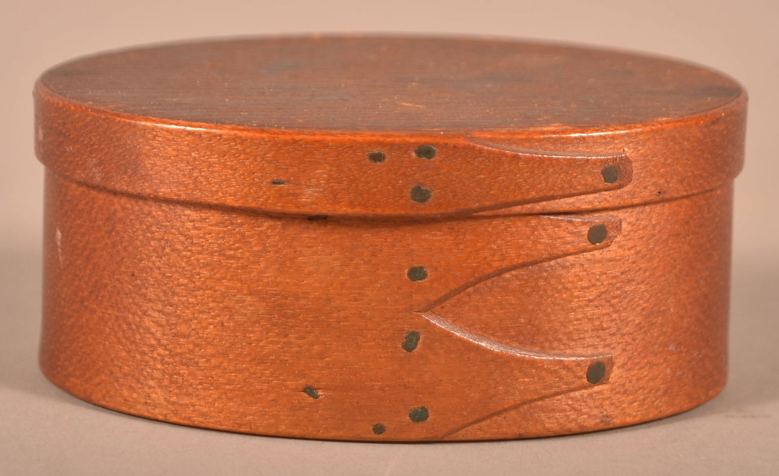 Small Oval Shaker Bentwood Trinket Box. (1 of 4)