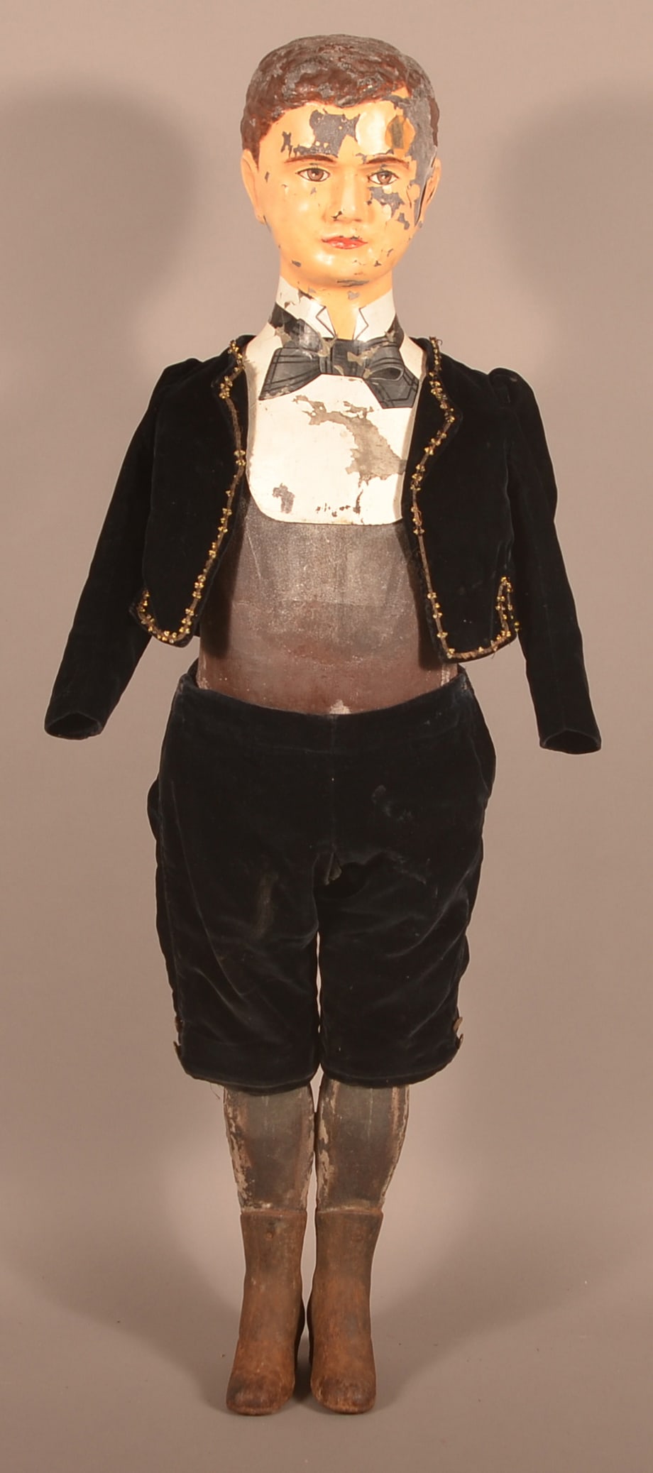 Antique Molded Composition Boy Mannequin Doll. (1 of 8)
