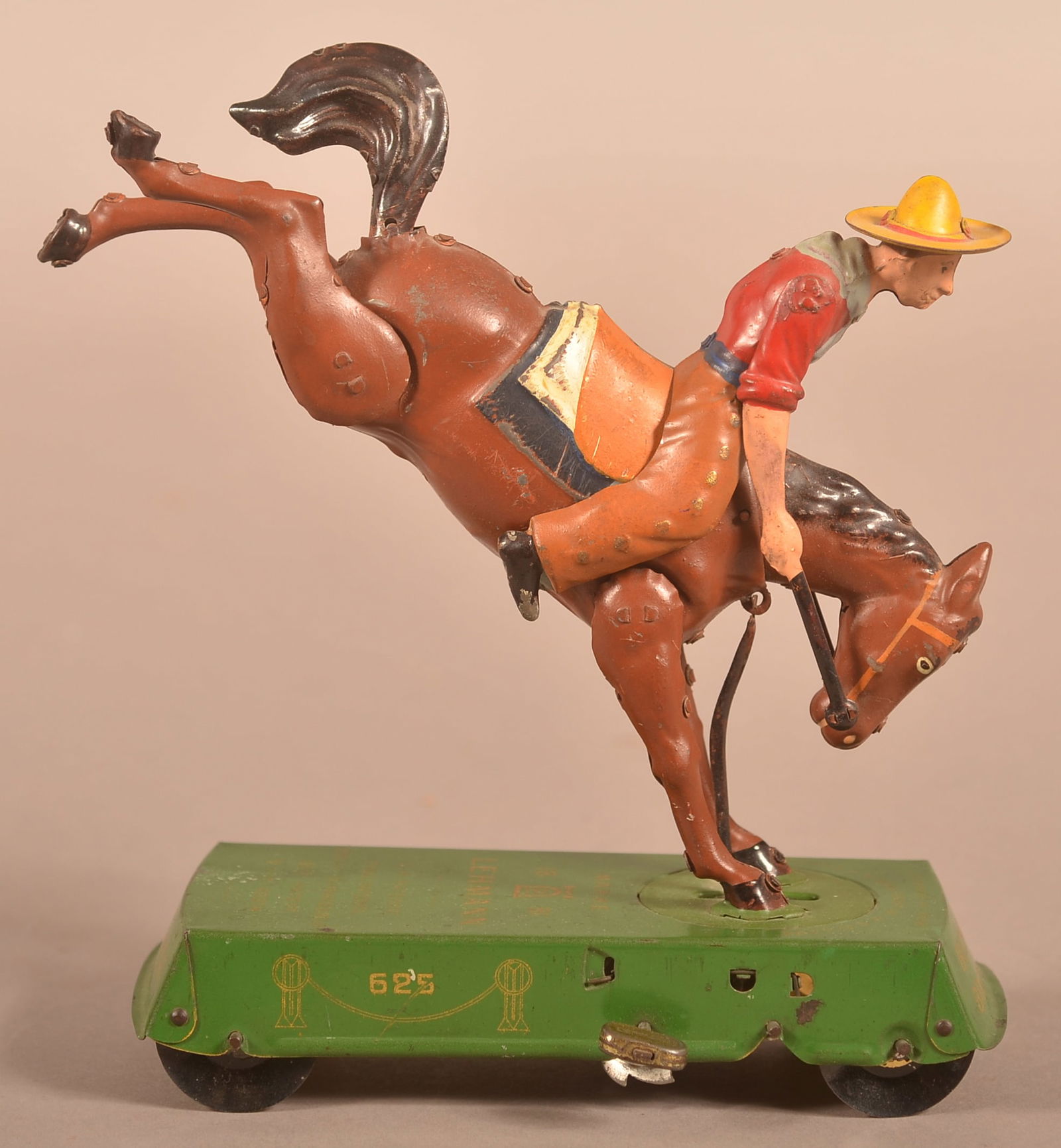 Lehmann Wild West Tin Bucking Bronco Toy. (1 of 8)