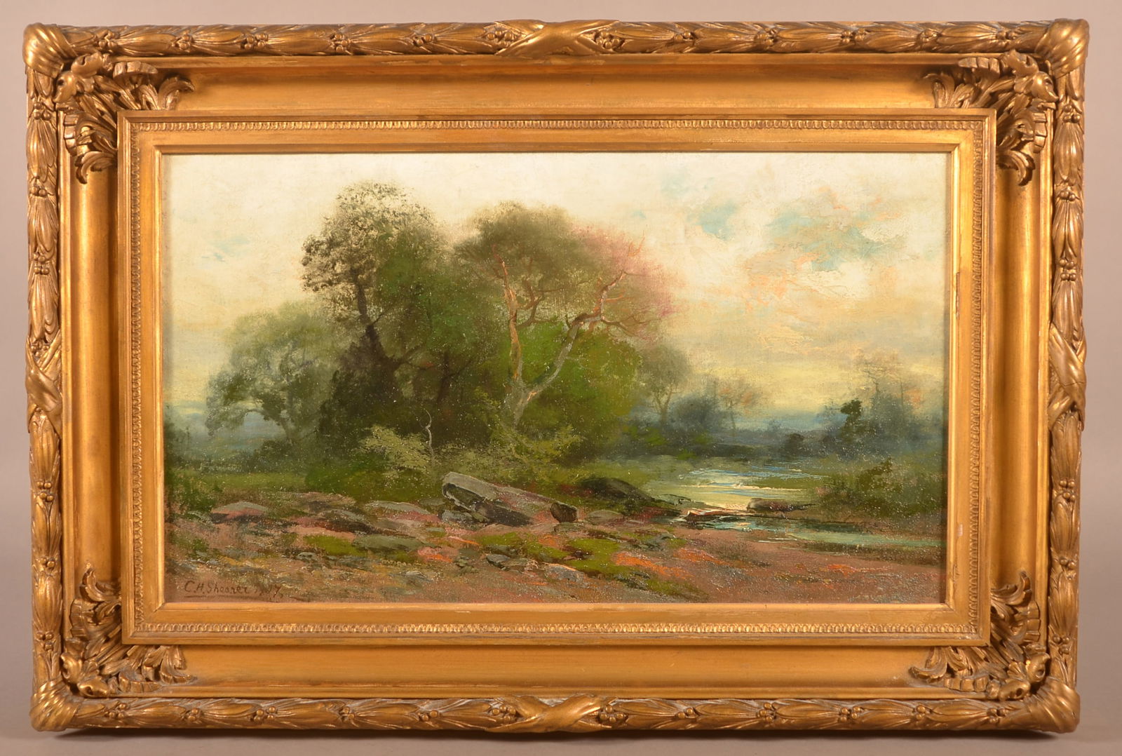 Christopher H. Shearer Oil on Canvas Painting. (1 of 4)