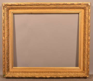 19th Century Gilt-Molded Picture Frame.: 19th Century Gilt-Molded Picture Frame. 30" x 24-1/2", 39-1/2" x 33".