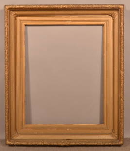 19th Century Gilt-Molded Picture Frame.: 19th Century Gilt-Molded Picture Frame. 25-1/2" x 20-1/4", 34-3/4" x 29-1/2".