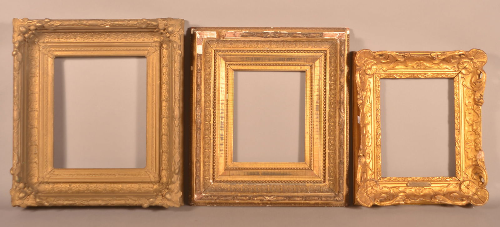 Three 19th Century Gilt-Molded Picture Frames. (1 of 5)