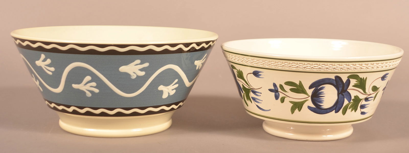 Two Period Style Soft Paste China Bowls. (1 of 5)