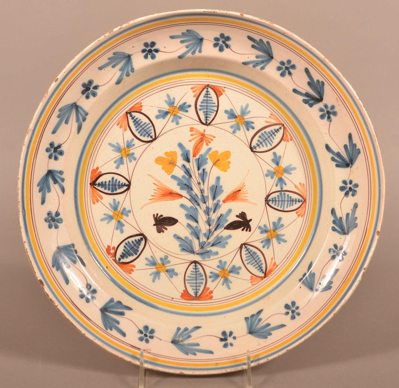 18th Century Delft Tin-Glazed Bowl. (1 of 2)
