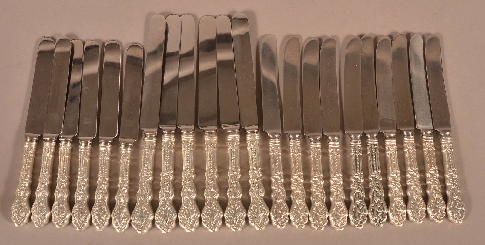 22 Gorham "Versailles" Sterling Silver-Handled Knives. (1 of 5)