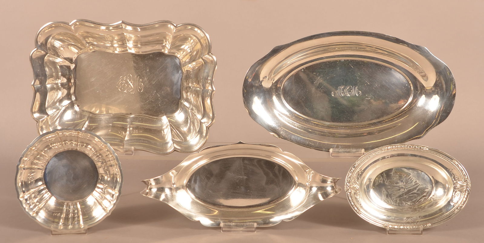 Lot of Various Sterling Silver Bowls. (1 of 1)