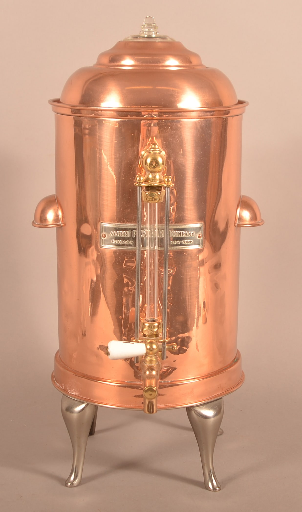 Albert Pick-Barth Co. Copper Hot Water Dispenser. (1 of 5)