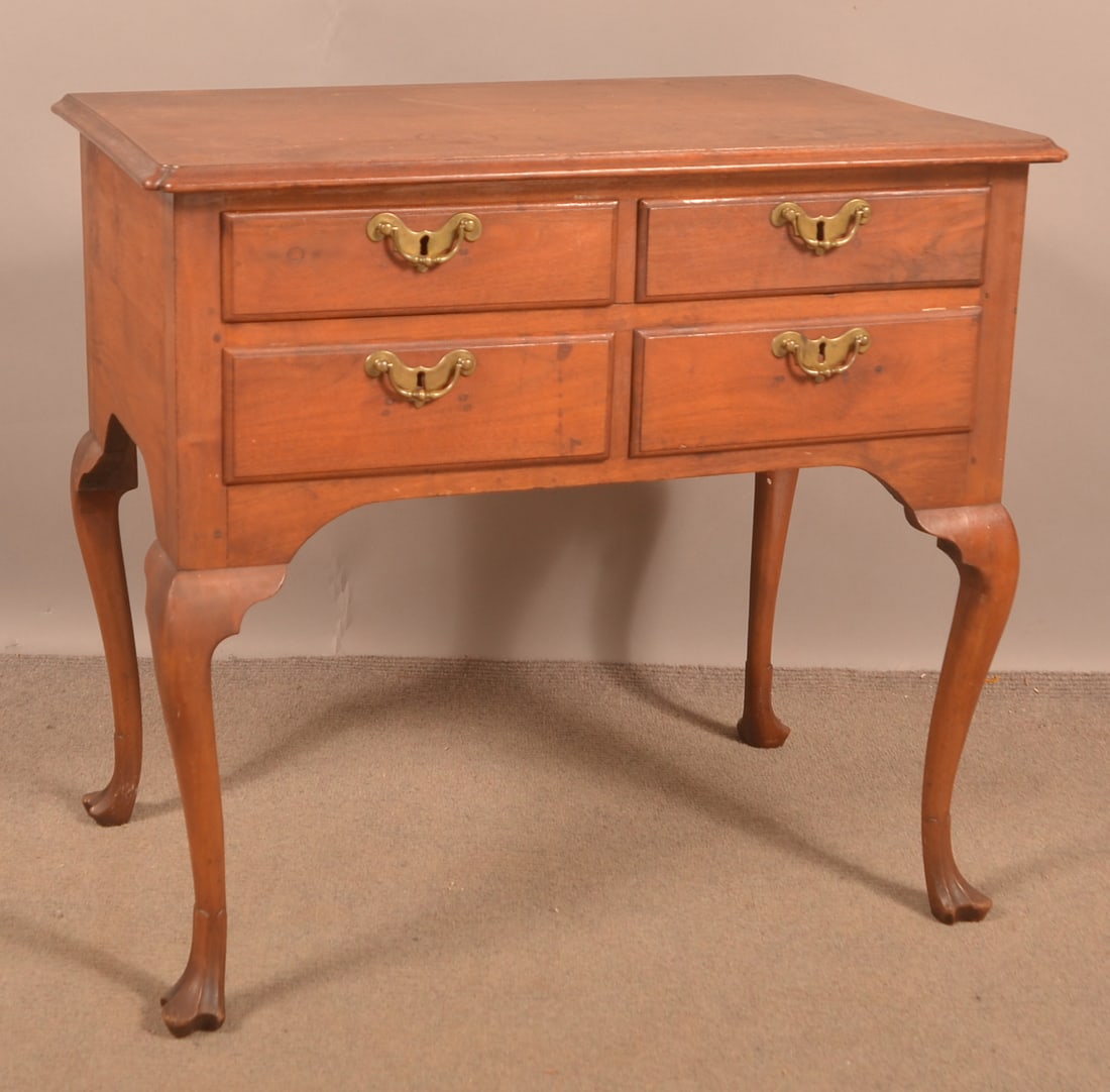 American Queen Anne Walnut Lowboy. (1 of 5)