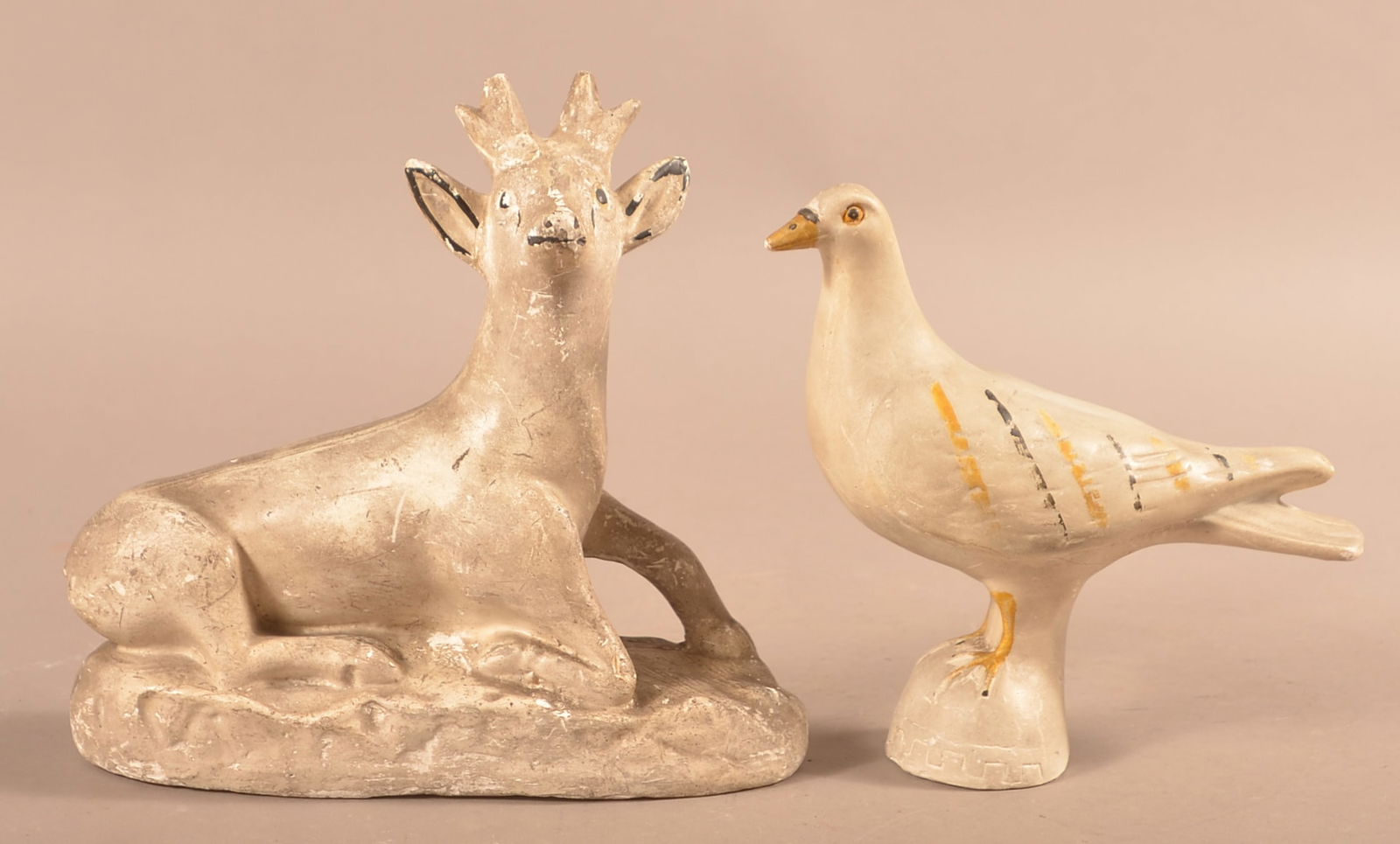 Two Antique Chalkware Figures. (1 of 3)