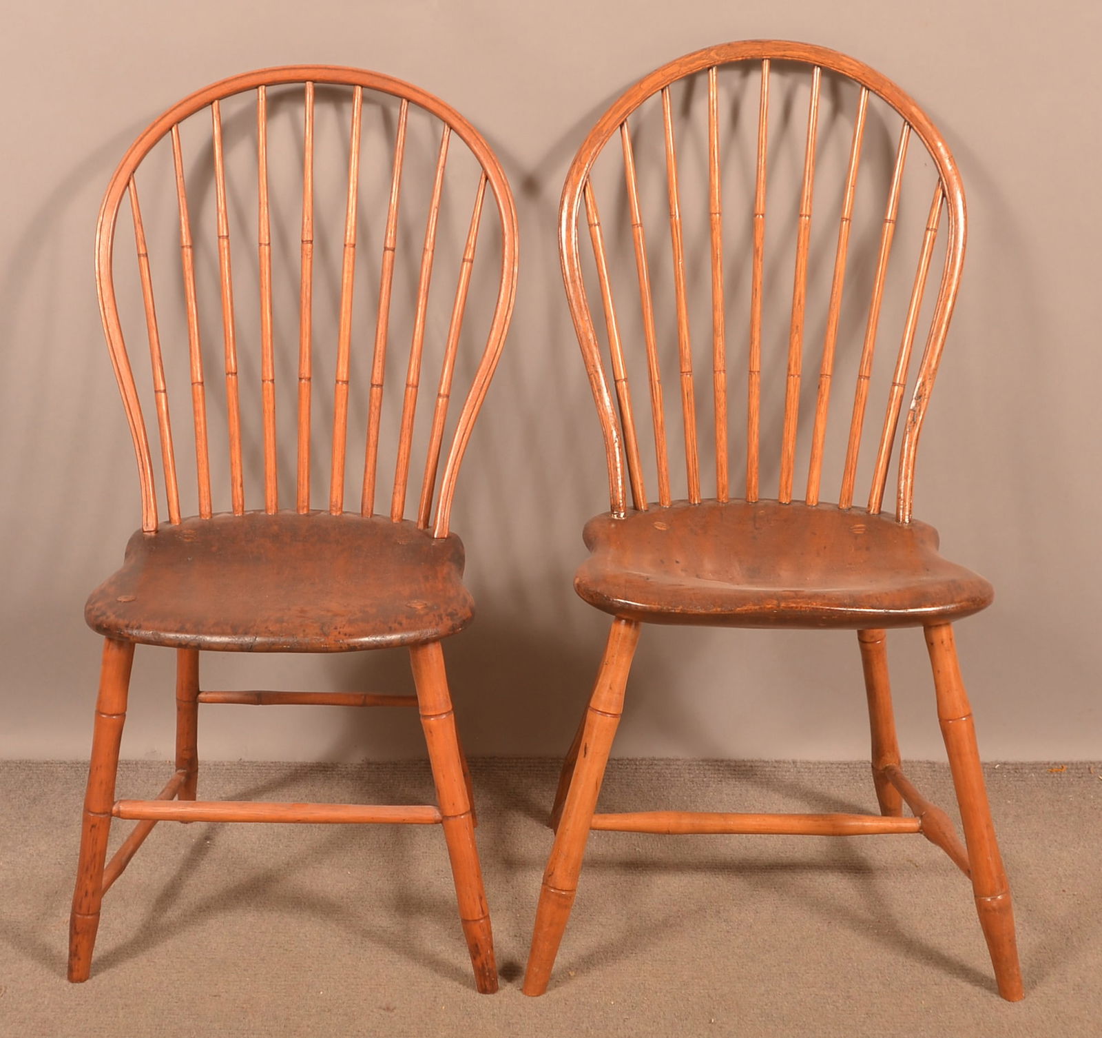 Two Various PA Bow-Back Windsor Side Chairs. (1 of 3)
