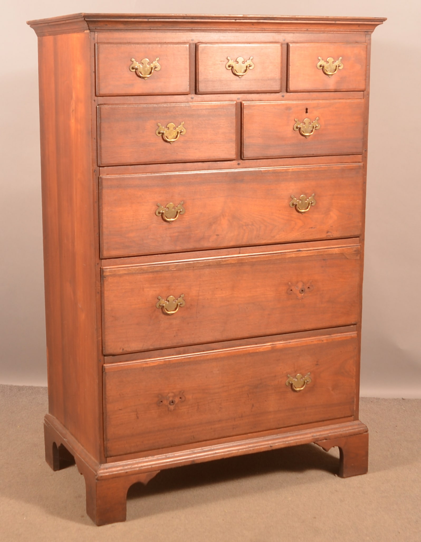 PA Chippendale Walnut Tall Chest of Drawers. (1 of 6)