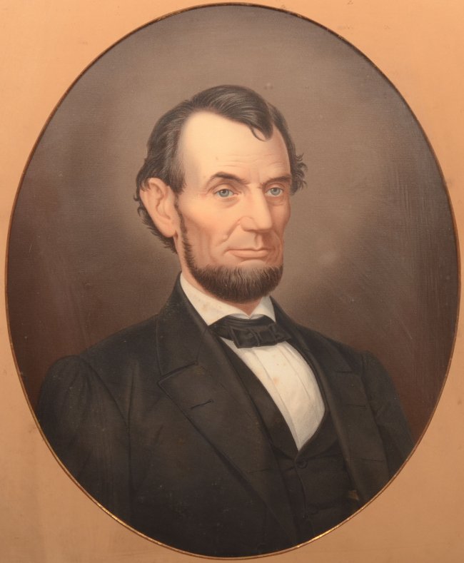 20 Abraham Lincoln Color Lithographic Portrait. Mounte Lot 20
