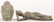 79: Two Cast Bronze Hindu Shiva Figures. A reclining fi