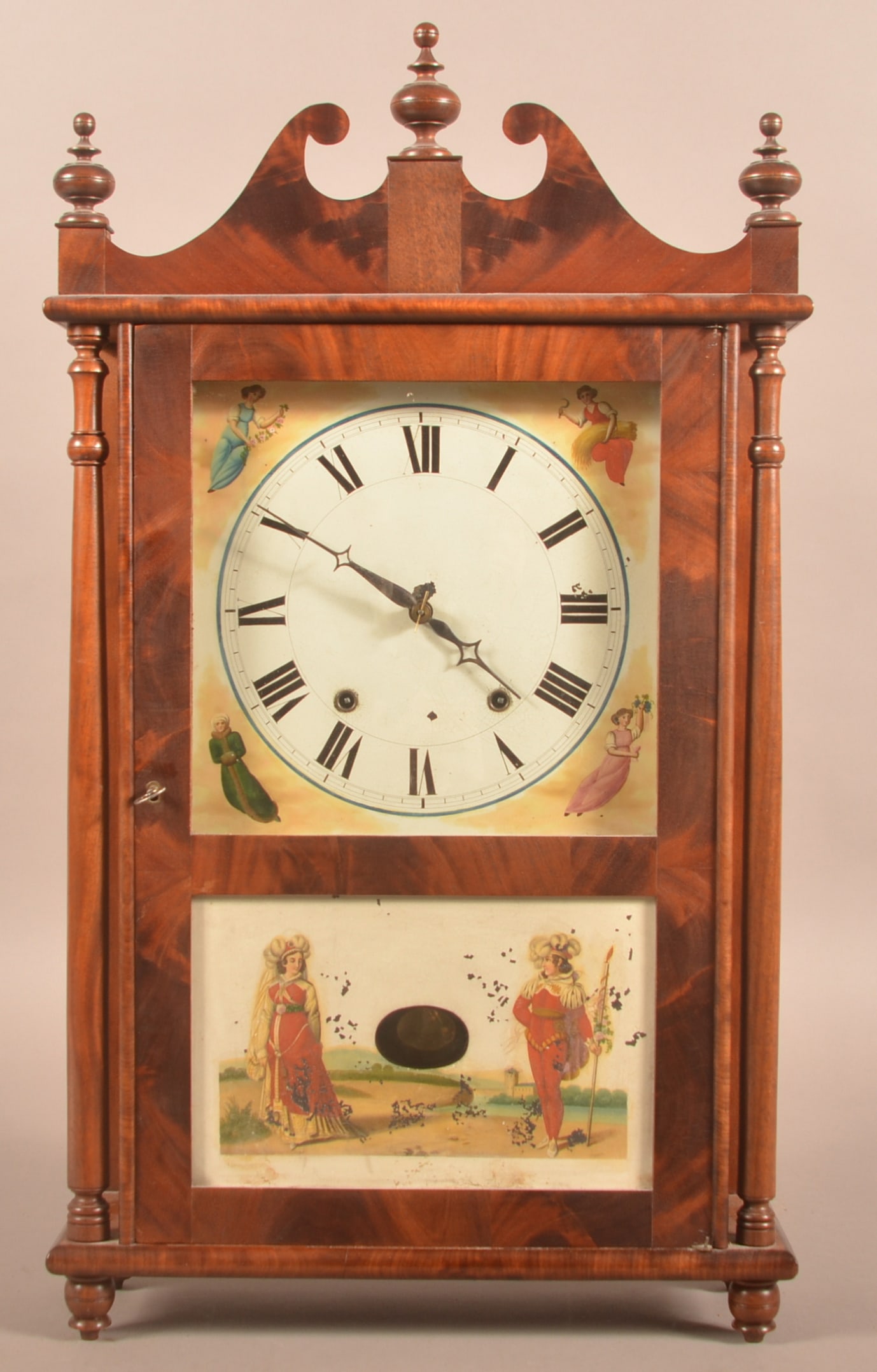 Allentown, Lehigh Co., PA Pillar & Scroll Shelf Clock. (1 of 10)