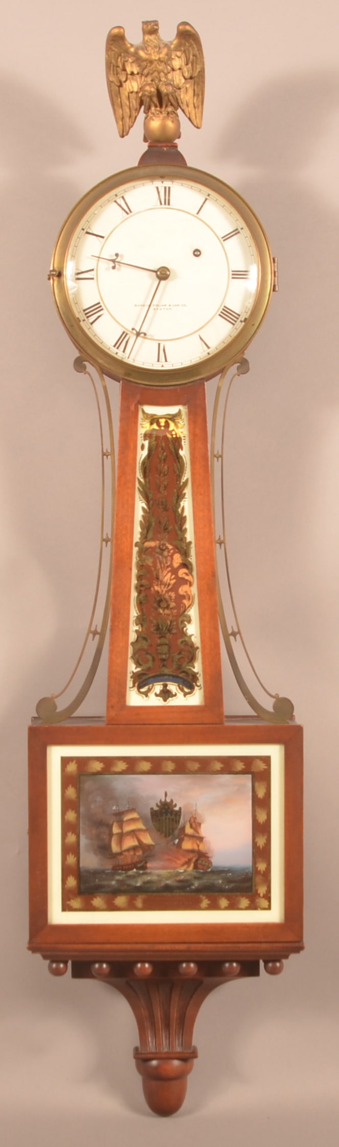 Walter H. Durfee Mahogany Case Banjo Clock. (1 of 8)