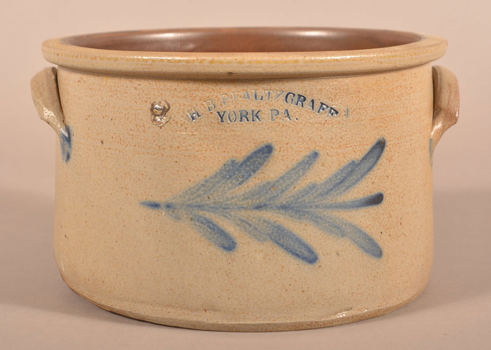H.B. Pfaltzgraff York, PA Decorated Stoneware Cake Crock (1 of 4)