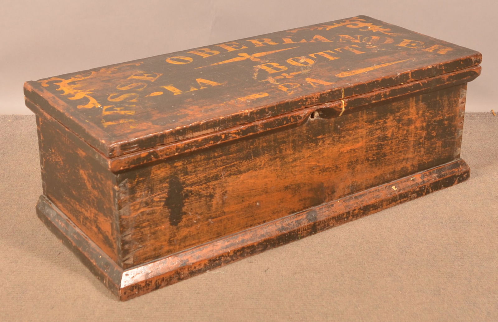 Antique Painted Softwood Carpenter's Tool Chest. (1 of 5)