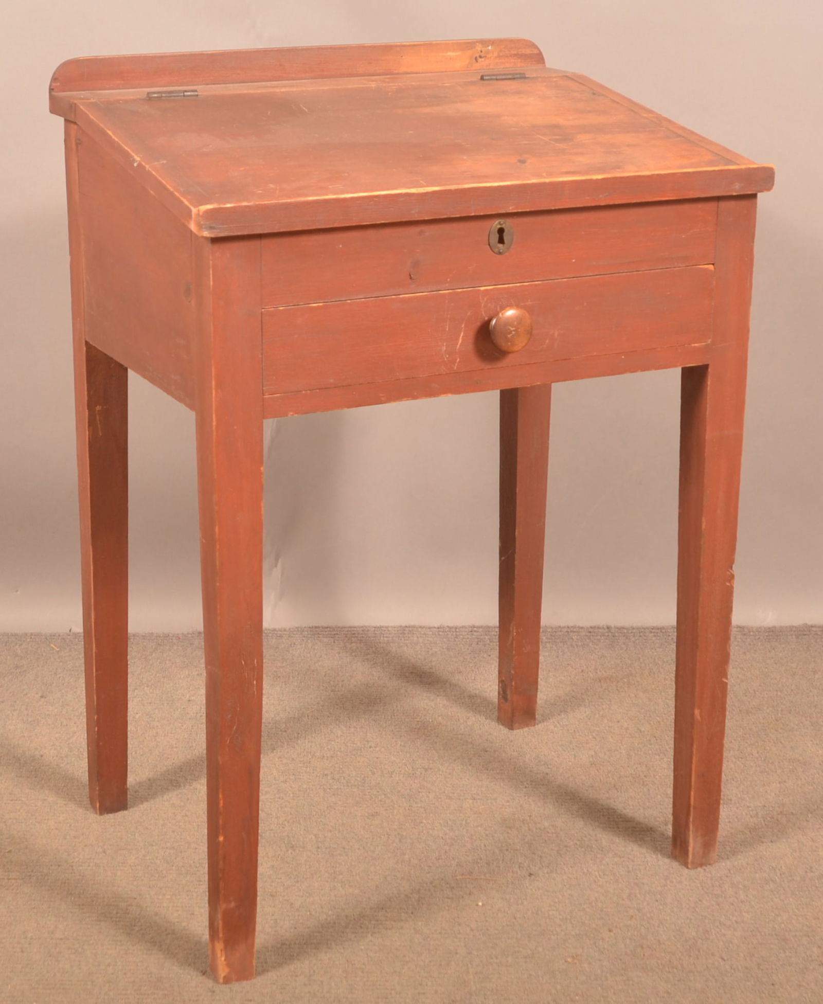 PA Country Hepplewhite Softwood Child's Desk. (1 of 5)