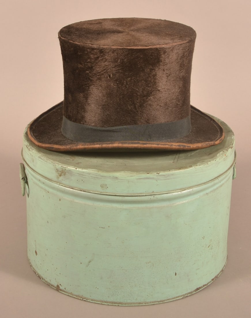 Lamb & Mcfall, York, Pa Beaver Skin Top Hat. Auction