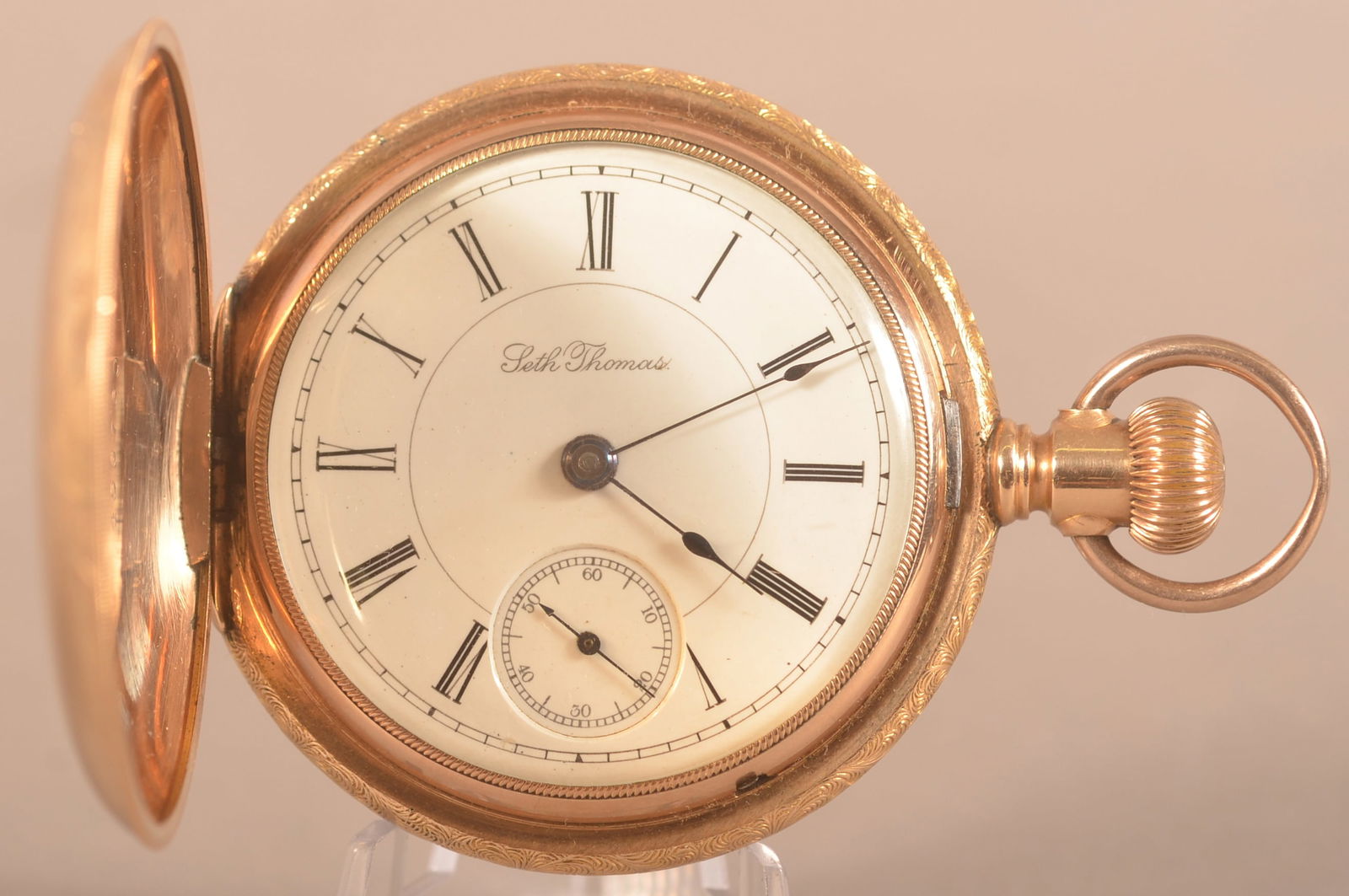Seth Thomas Hunting Case Pocket Watch. (1 of 5)