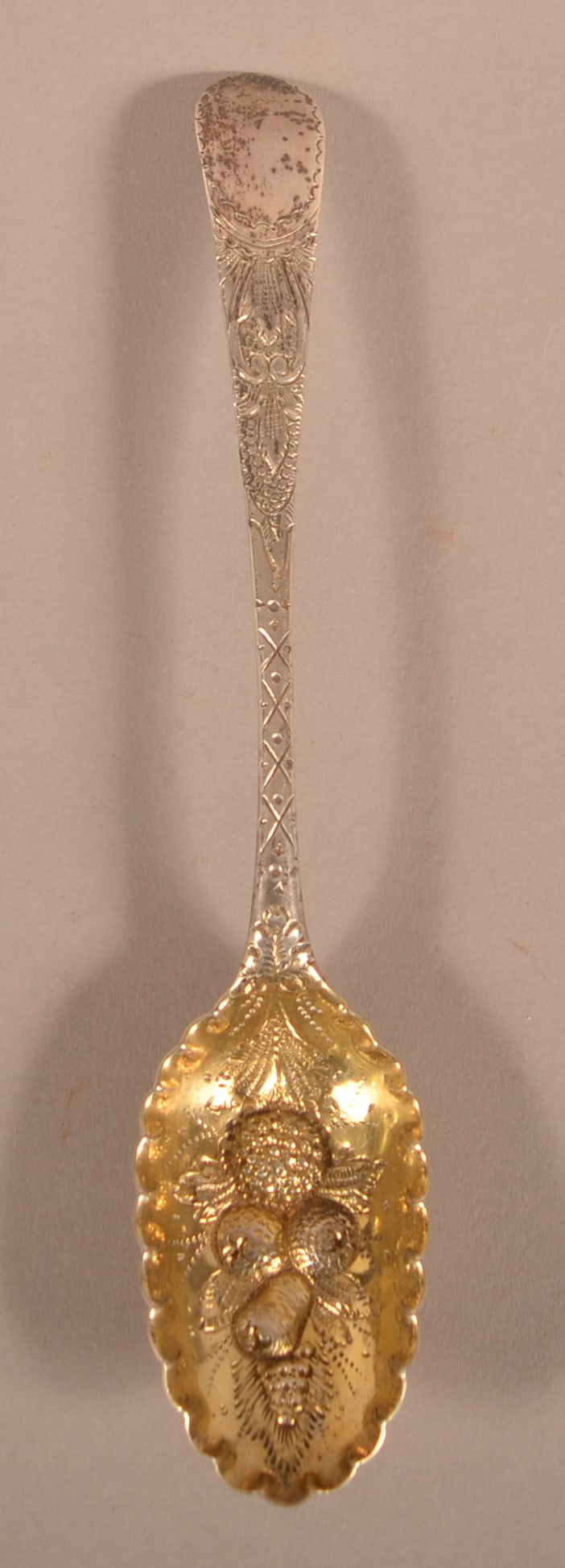 Van Voorhis & Richards, New York, NY Coin Berry Spoon. (1 of 5)