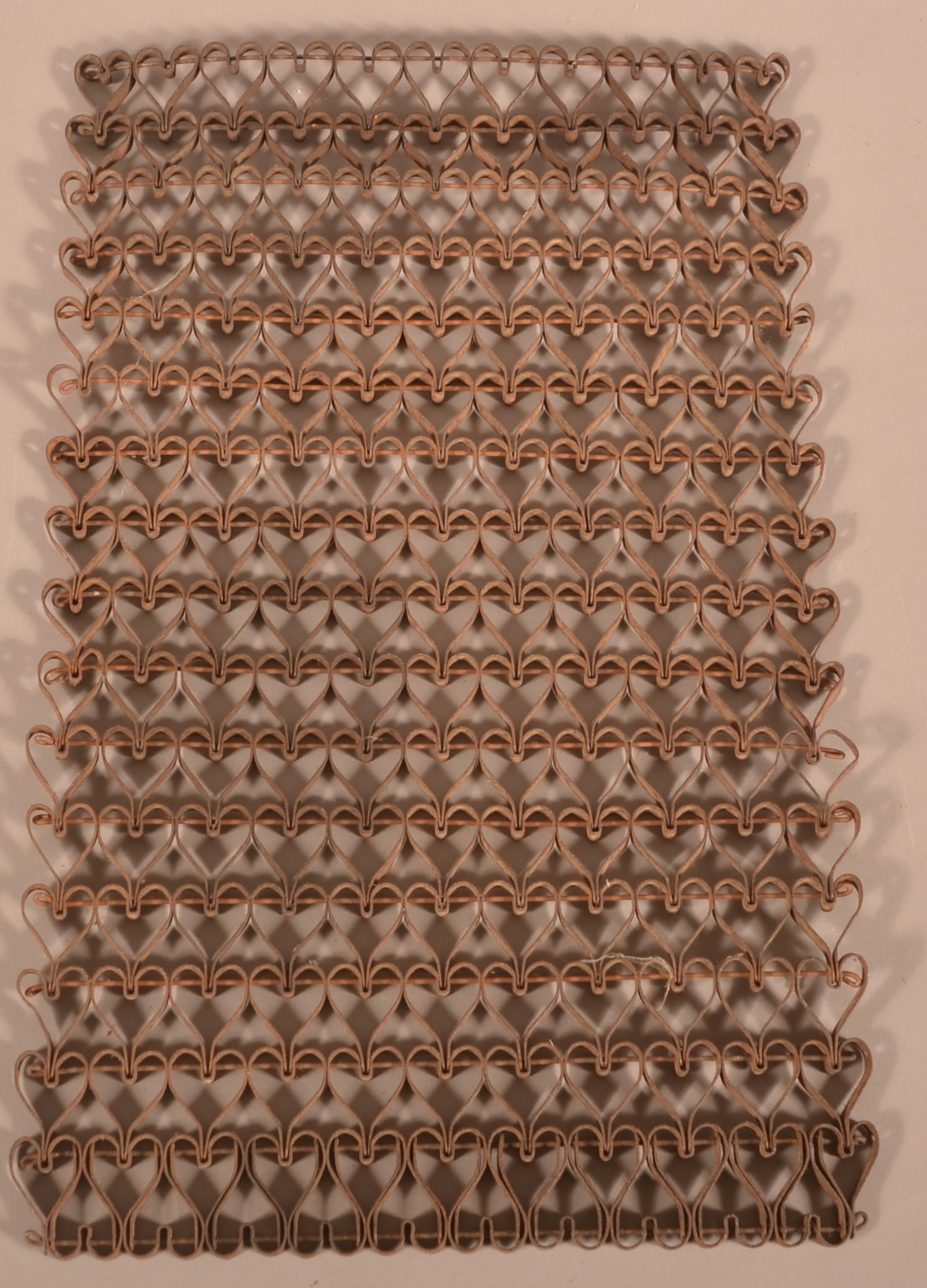 PA Wrought Iron Heart-Form Boot Scraper Door Mat. (1 of 3)