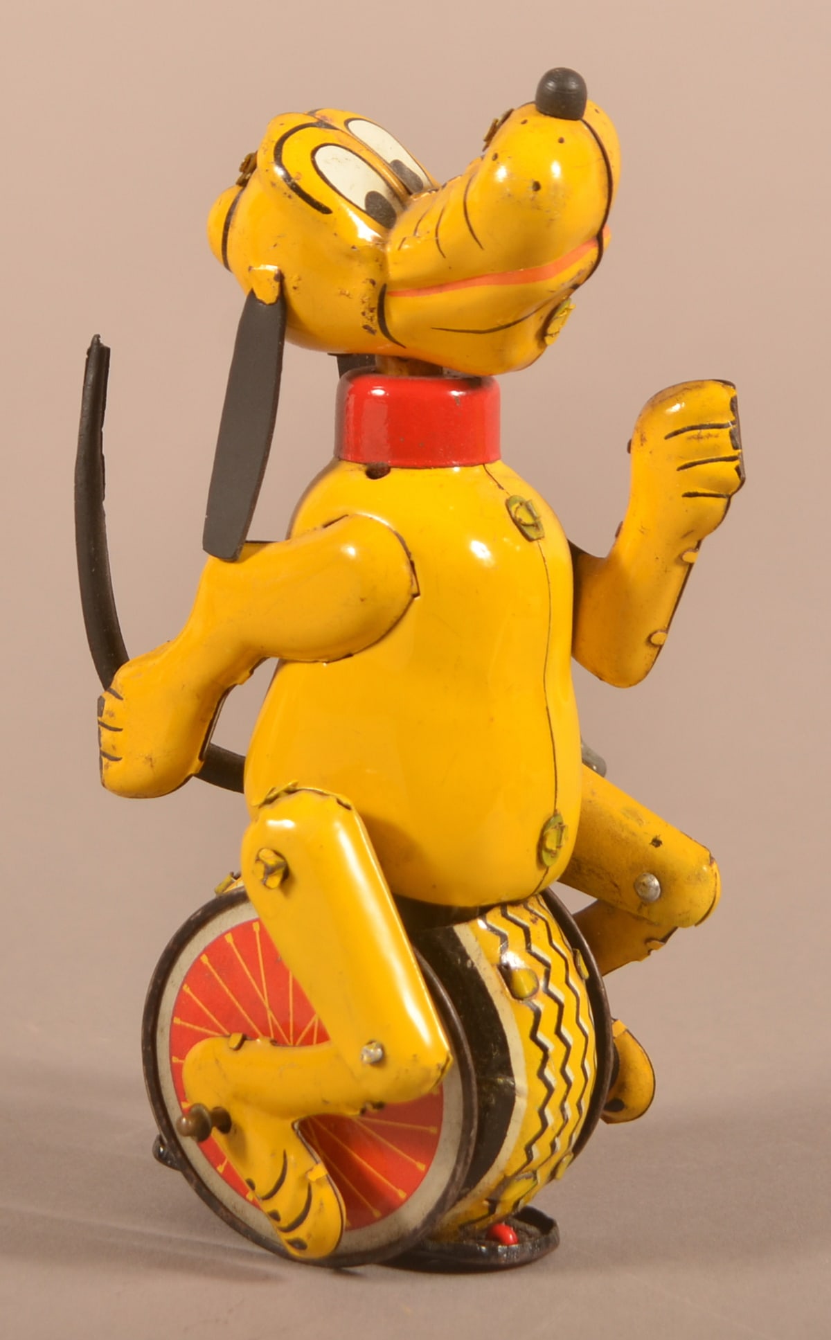 Linemar Pluto the Unicyclist Wind-Up Tin Toy. (1 of 4)