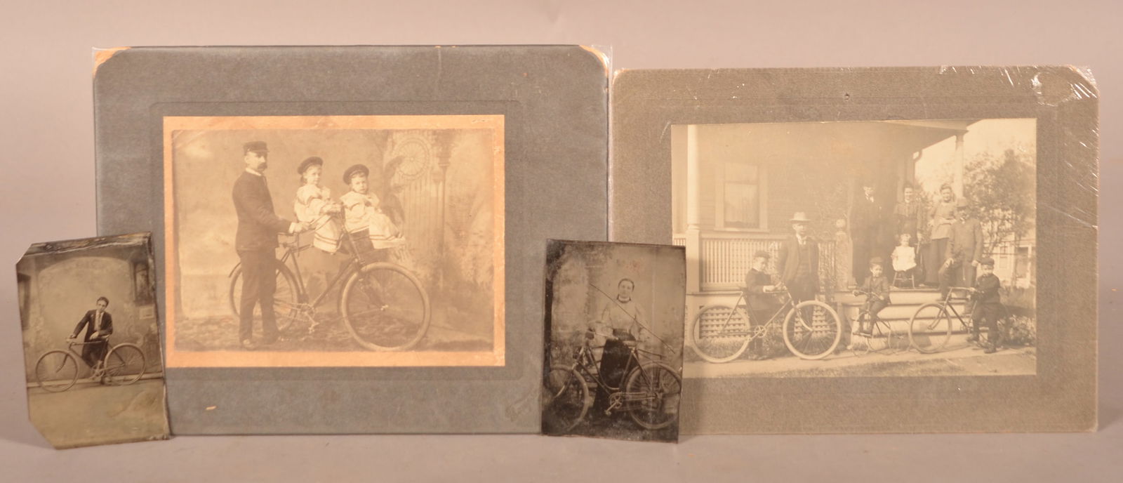 Four Antique Bicycle-Related Images. (1 of 5)