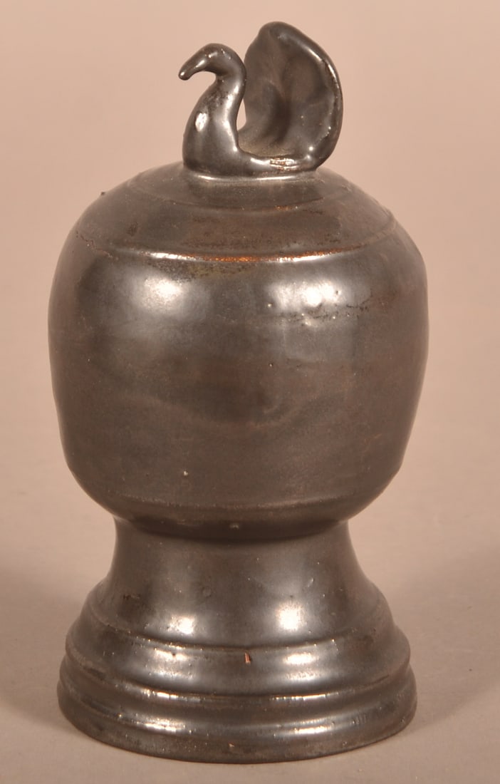 Redware Still Bank with Bird Finial. (1 of 4)