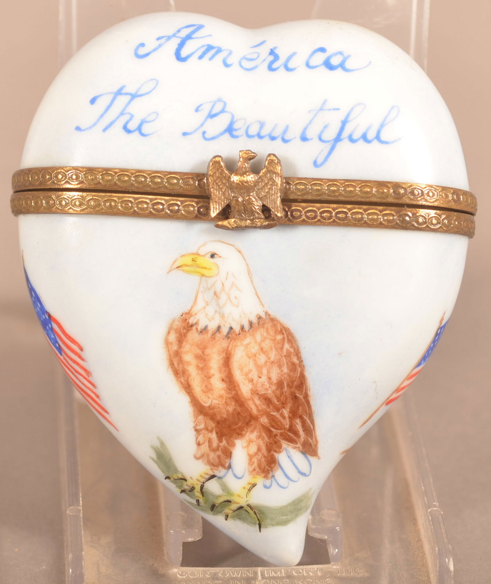 Peint Main Limoges France Porcelain Snuff Box. (1 of 4)