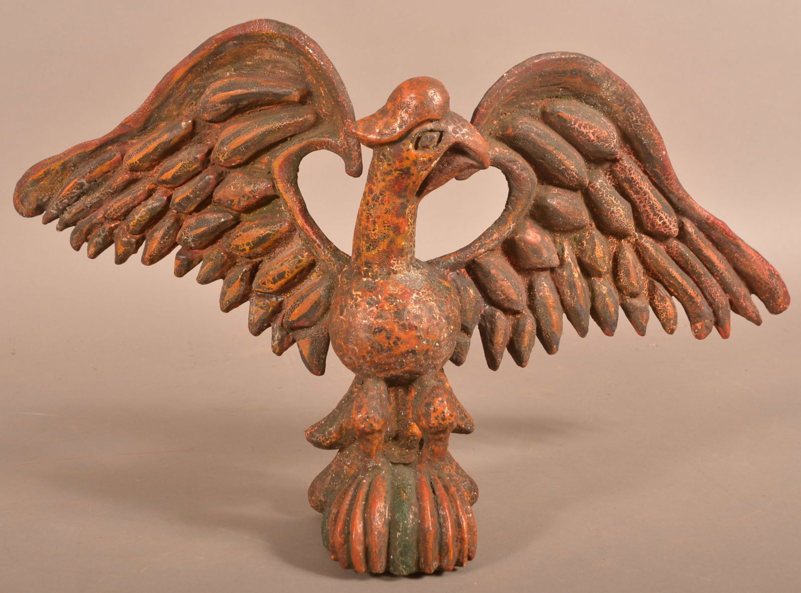 Schimmel-Type Folk Art Eagle with Polychrome. (1 of 3)