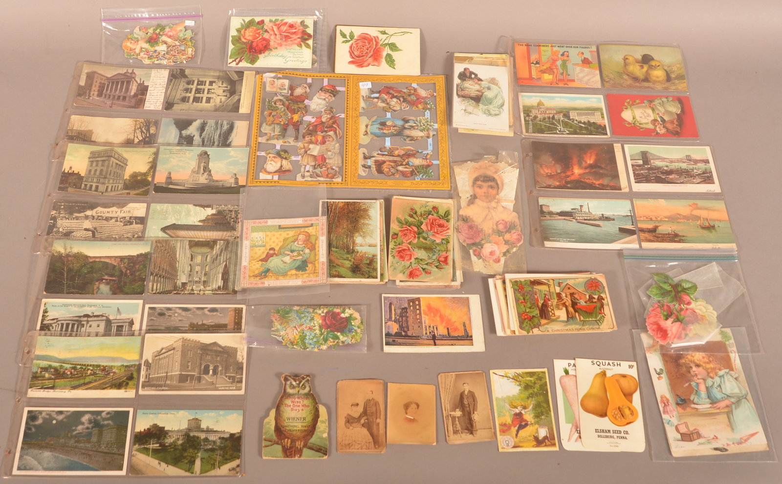 Lot of Postcards and Advertising Ephemera.: Lot of Postcards and Advertising Ephemera.
