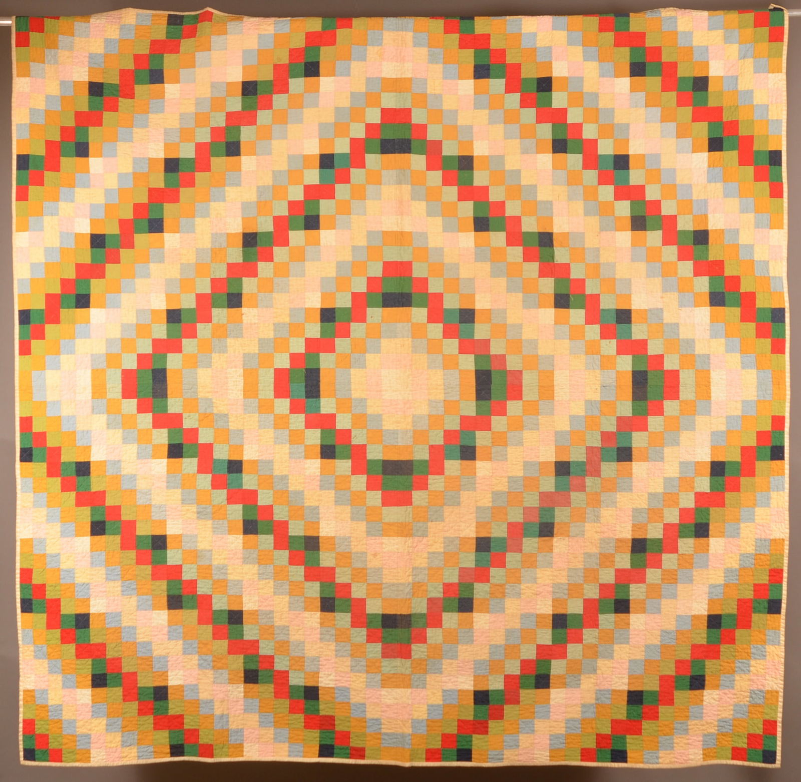 Antique, Geometric Pattern, Patchwork Quilt. (1 of 5)