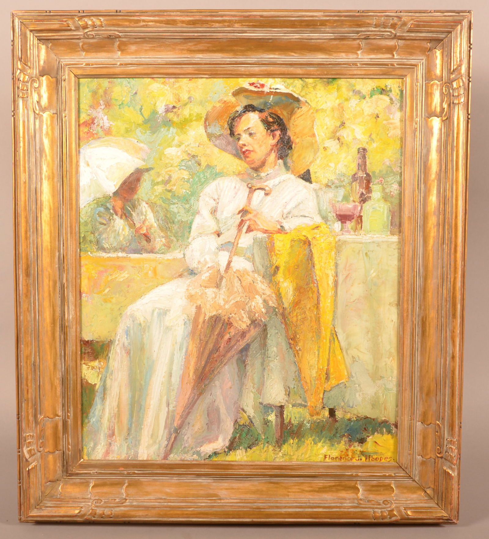 Florence J. Hoopes Oil on Artist Board (1 of 5)