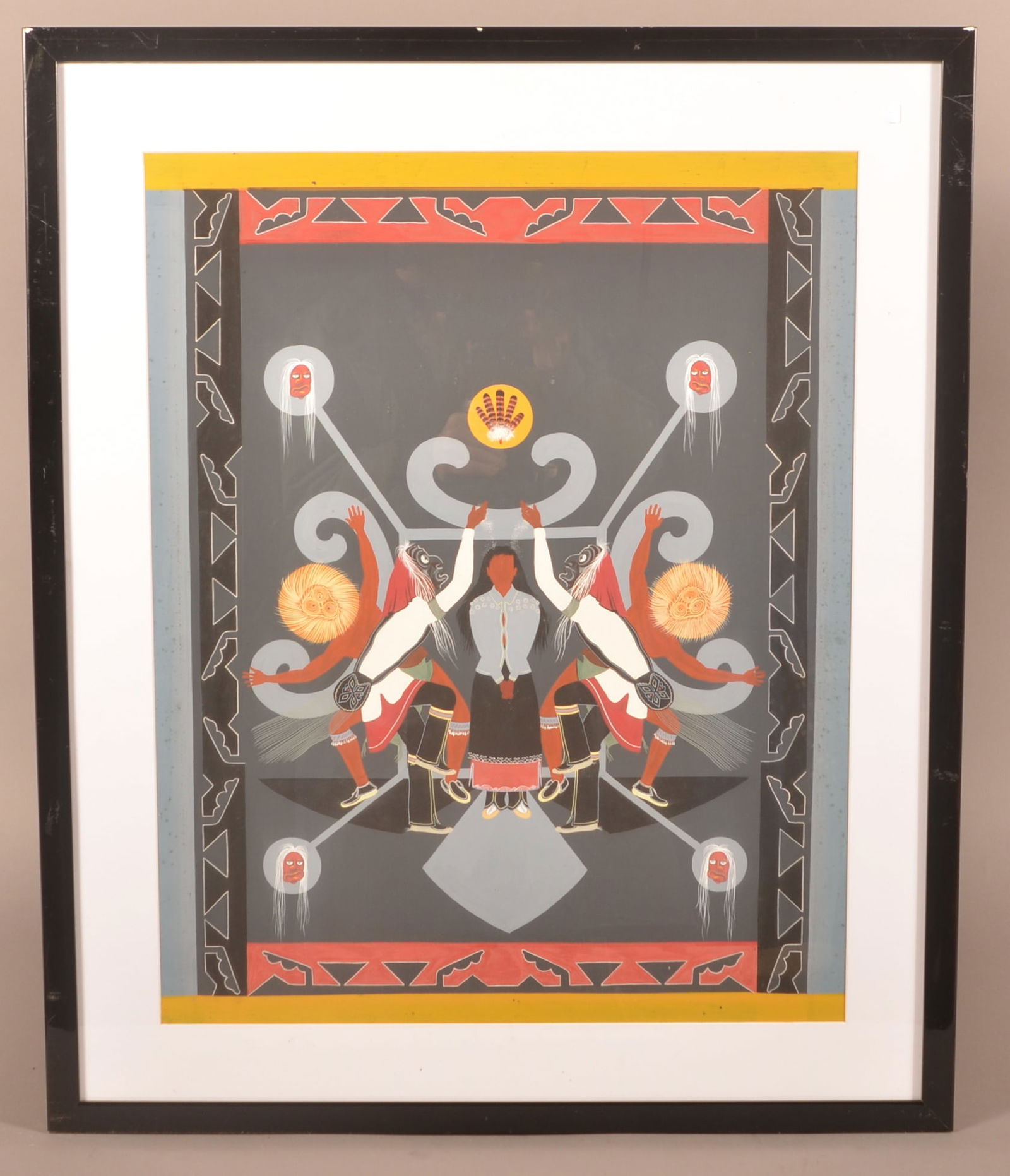 Thomas Dorsey Native American Painting. (1 of 3)