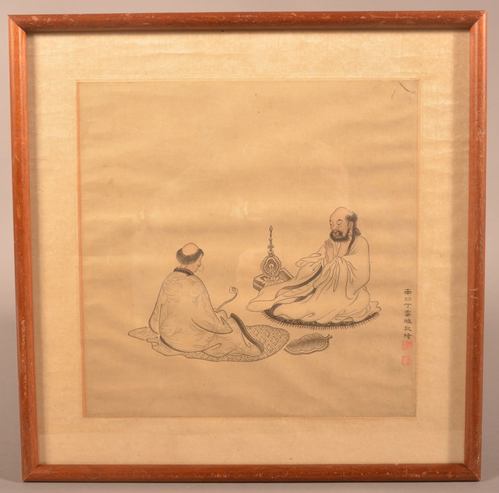 Signed Antique Chinese Original Pen and Ink. (1 of 3)