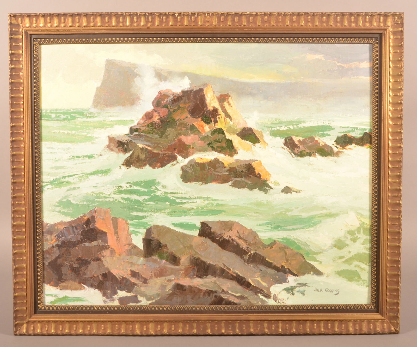 Jack Coggins Marine Art Seascape Oil Painting. (1 of 5)