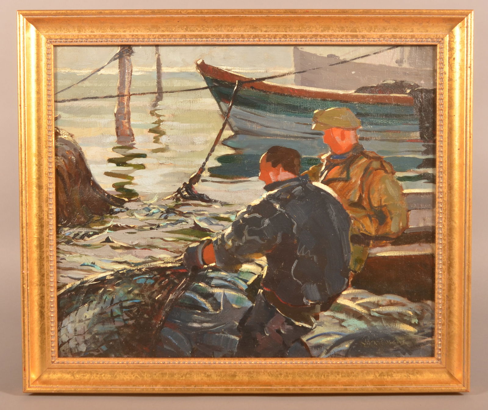 Jack Coggins Nautical Marine Art Oil Painting. (1 of 5)