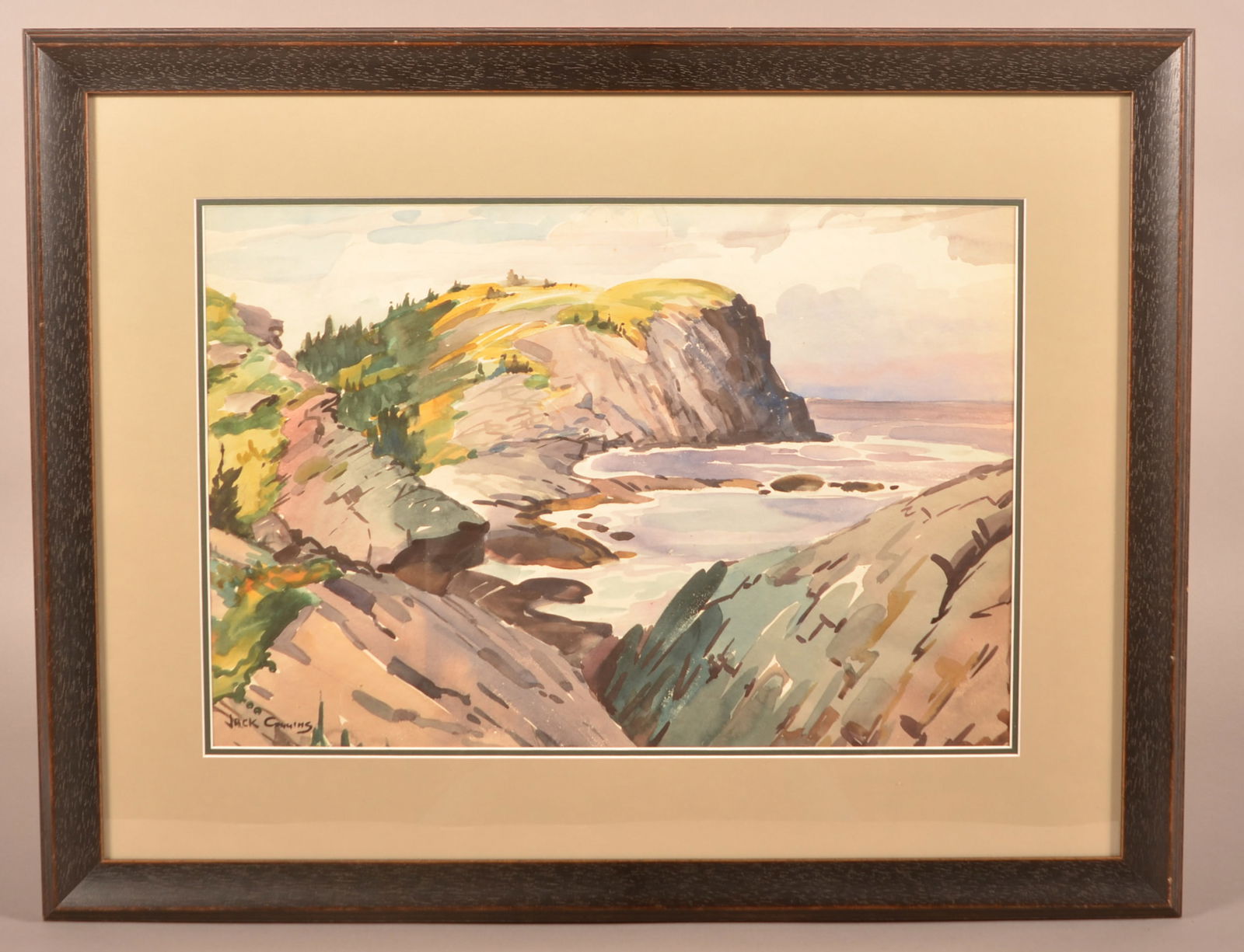 Jack Coggins Monhegan Seascape Painting. (1 of 4)