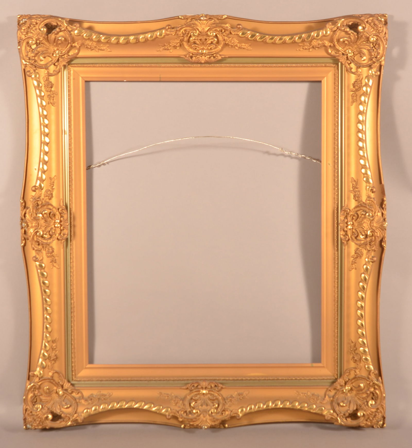 Antique Ornate Gold Leaf Portrait Size Frame. Auction