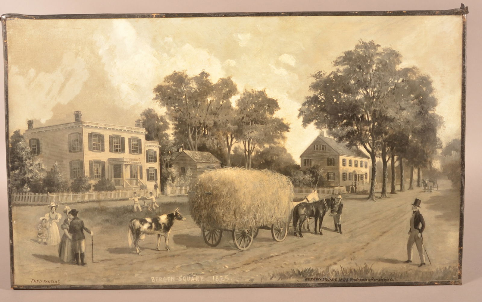 Frederick (Fred) Pansing "Bergen Square 1825". (1 of 5)