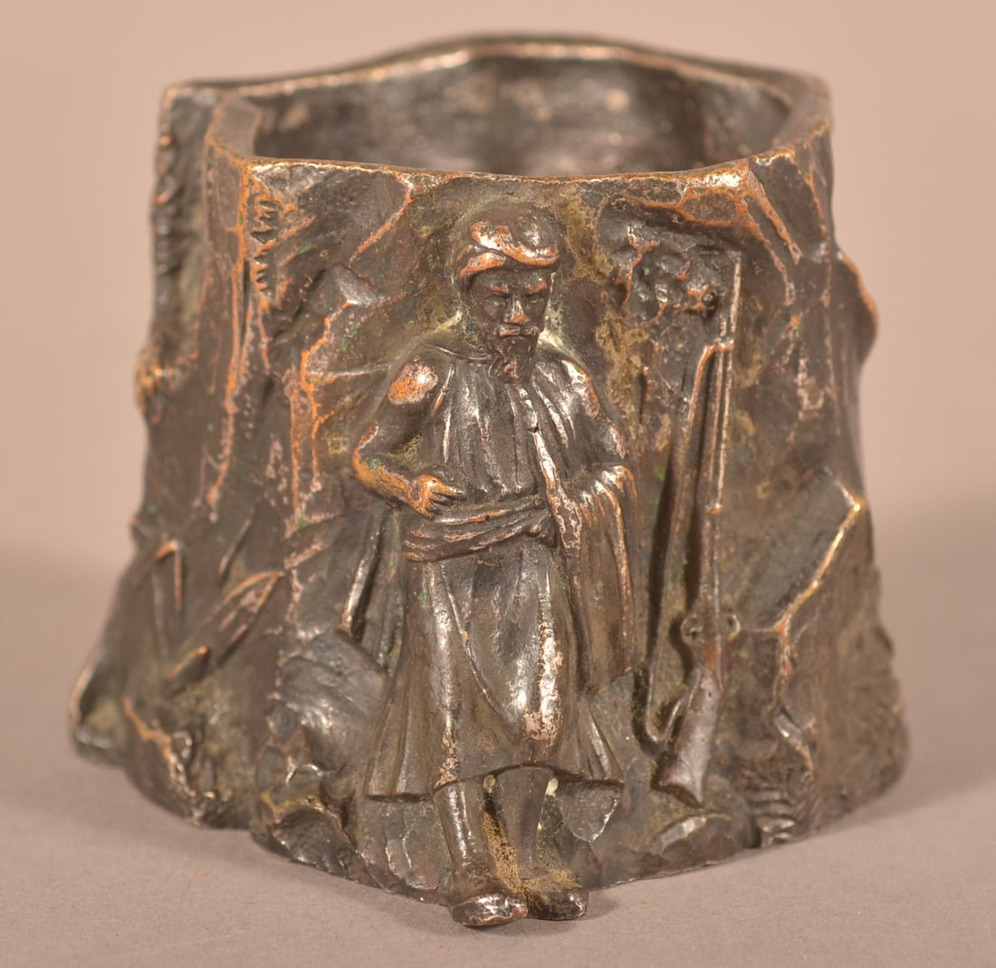 Gorham&Co. Silver-Plated Bronze Toothpick Holder. (1 of 4)