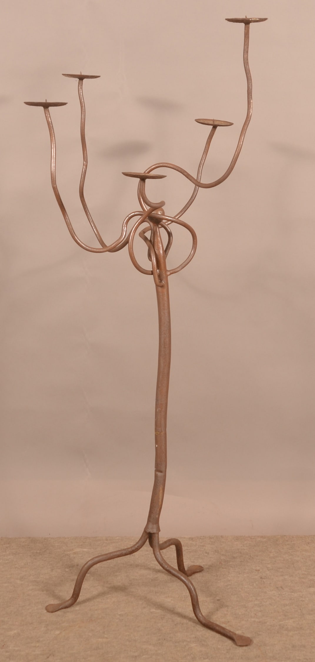 Wrought Iron Tree-Form Candlestand. (1 of 3)