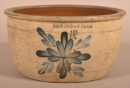 Cowden & Wilcox 1-1/2-Gallon Stoneware Milk Bowl.