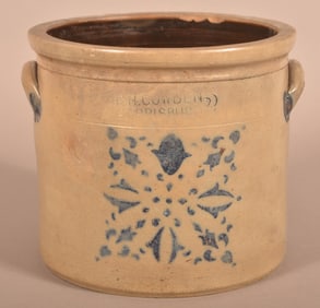 F.H. Cowden 2-Gallon Stoneware Crock.