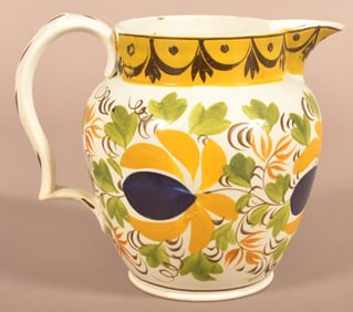 Leeds Soft Paste China Milk Pitcher.