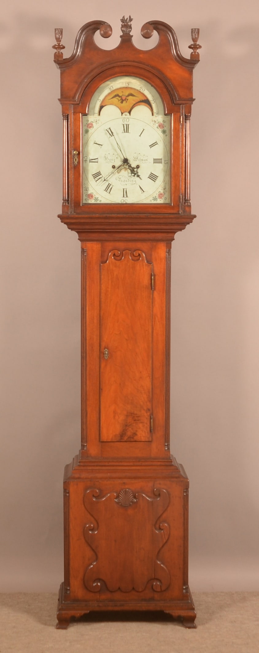 Benjamin Witman Chippendale Walnut Tall Case Clock. (1 of 10)