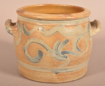 Westerwald German Cobalt Stoneware Crock.